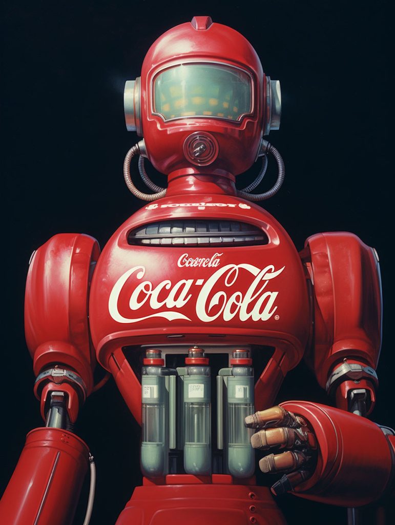 ربات حباب کننده کوکاکولا